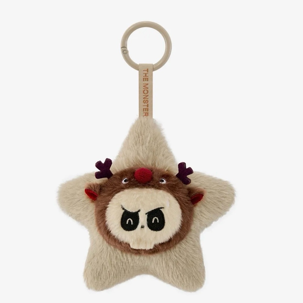 Popmart the monsters tycoco sparkly plush Star-Shaped Keychain pendant